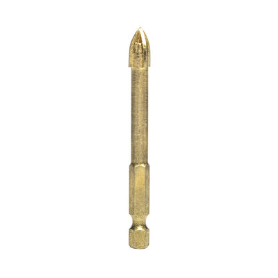 10mm Head Carbide Ngói Mũi khoan Hex Shank Cross Ceramic Porcelain Stone